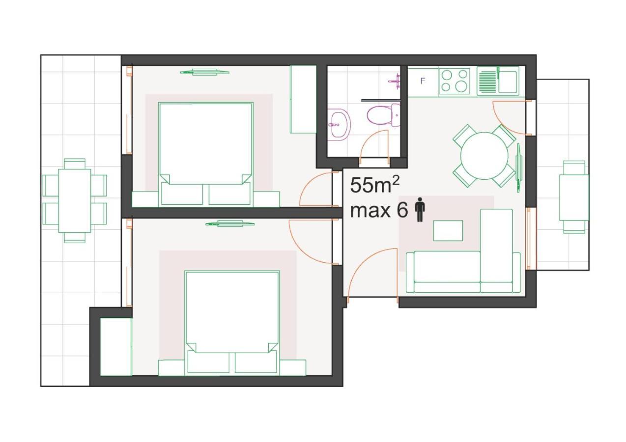 Mago Apartments Nea Kallikrateia المظهر الخارجي الصورة